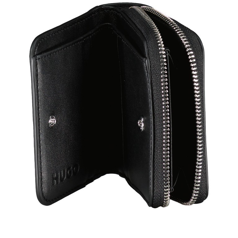 Geldbörse Chris SM Wallet Black, Farbe: schwarz, Marke: HUGO, EAN: 4063544442329, Abmessungen in cm: 11x10x3, Bild 4 von 4