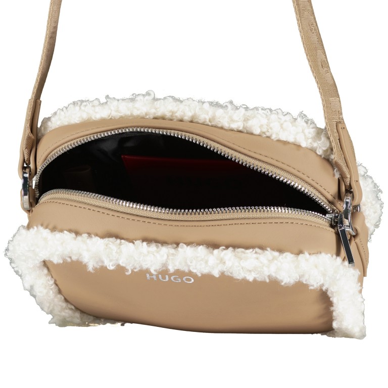Umhängetasche Bel Crossbody Open Beige, Farbe: beige, Marke: HUGO, EAN: 4063542961372, Abmessungen in cm: 20x14x8, Bild 6 von 6