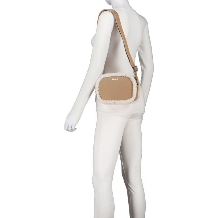Umhängetasche Bel Crossbody Open Beige, Farbe: beige, Marke: HUGO, EAN: 4063542961372, Abmessungen in cm: 20x14x8, Bild 4 von 6