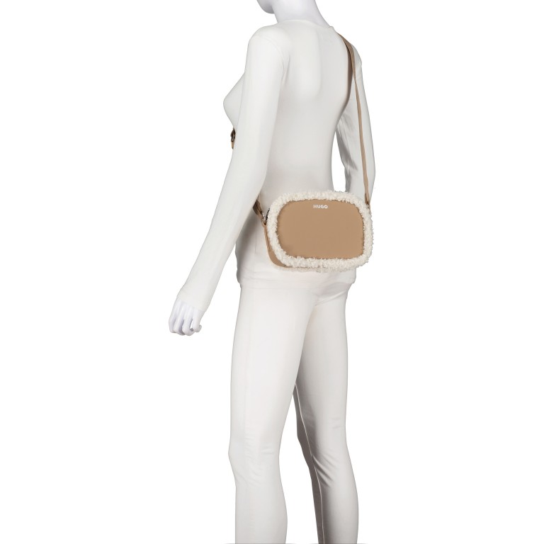 Umhängetasche Bel Crossbody Open Beige, Farbe: beige, Marke: HUGO, EAN: 4063542961372, Abmessungen in cm: 20x14x8, Bild 5 von 6