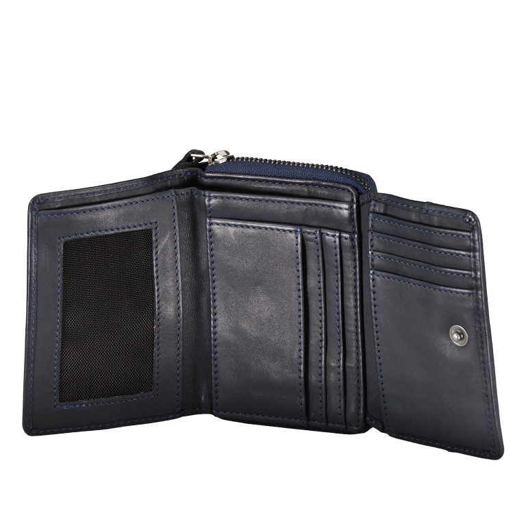 Geldbörse Anchor-Love Carla SL.12650 Midnight Navy, Farbe: blau/petrol, Marke: Harbour 2nd, EAN: 4046478064621, Abmessungen in cm: 12x10x3, Bild 4 von 5
