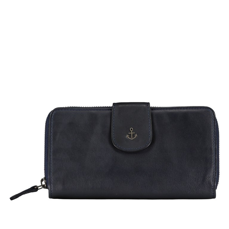 Geldbörse Anchor-Love Felina SL-14039 Midnight Navy, Farbe: blau/petrol, Marke: Harbour 2nd, EAN: 4046478075184, Abmessungen in cm: 18.5x10.5x3, Bild 1 von 5