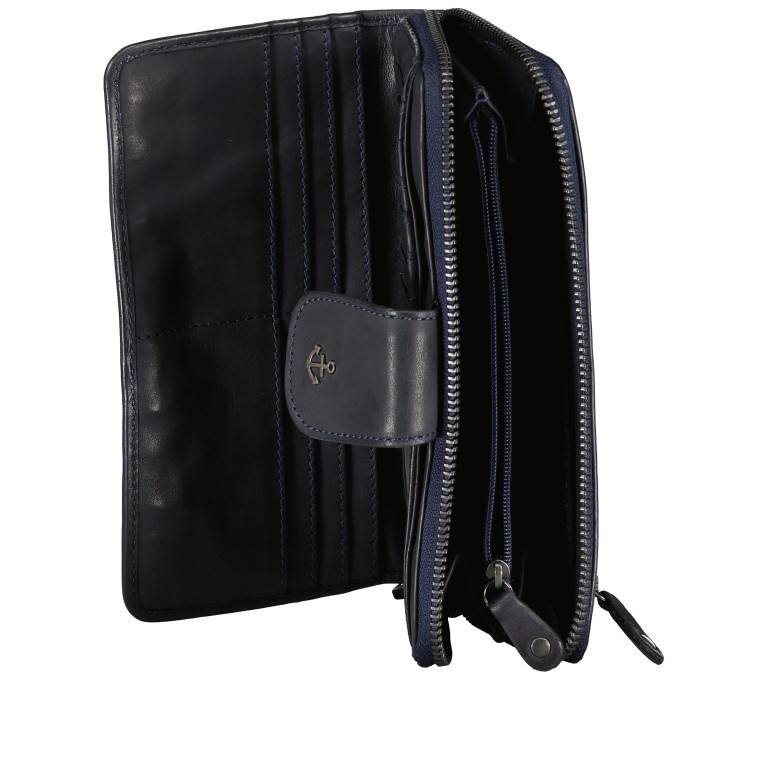 Geldbörse Anchor-Love Felina SL-14039 Midnight Navy, Farbe: blau/petrol, Marke: Harbour 2nd, EAN: 4046478075184, Abmessungen in cm: 18.5x10.5x3, Bild 4 von 5