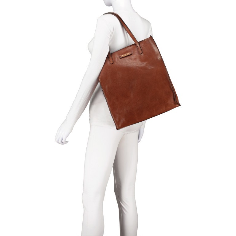 Tasche Mirra Marrone, Farbe: cognac, Marke: The Bridge, EAN: 8033748549175, Abmessungen in cm: 32x37x12.5, Bild 4 von 5