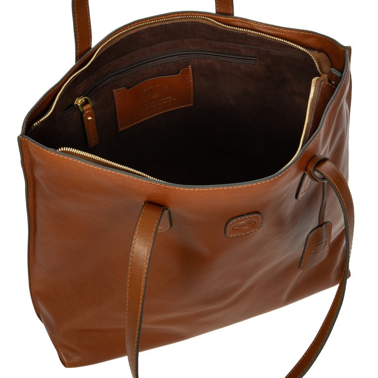 Shopper Volterra Tobacco, Farbe: cognac, Marke: Brics, EAN: 8016623921464, Abmessungen in cm: 35x29x12, Bild 6 von 7