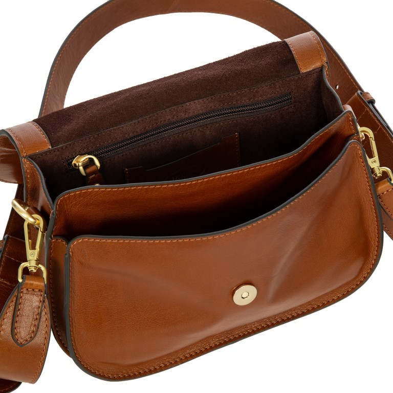 Kuriertasche Volterra Tobacco, Farbe: cognac, Marke: Brics, EAN: 8016623921525, Abmessungen in cm: 25.5x19x5.5, Bild 6 von 7