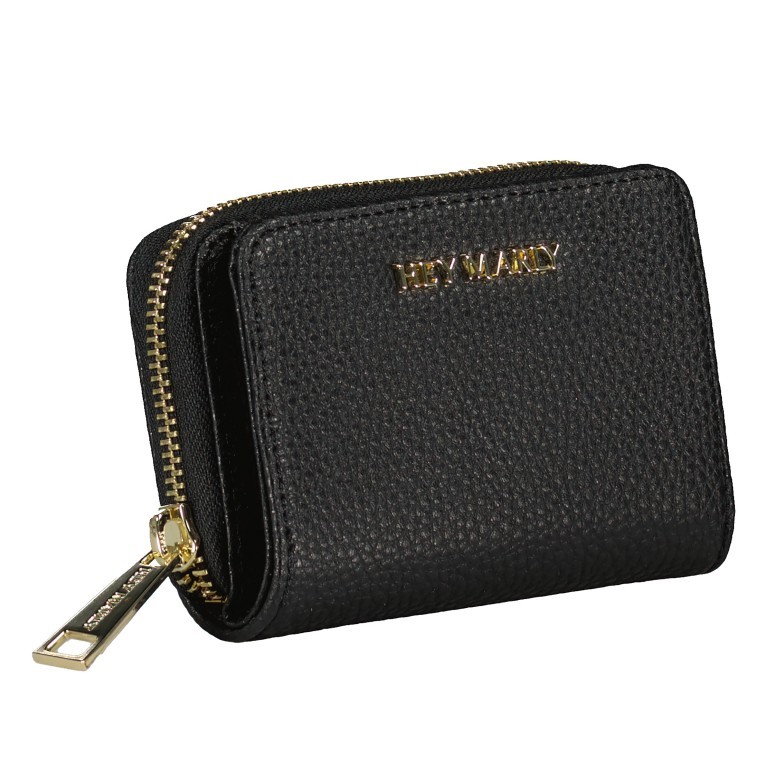 Geldbörse Sleek Petite Black, Farbe: schwarz, Marke: Hey Marly, EAN: 4260597617586, Abmessungen in cm: 11.5x8.5x3.5, Bild 2 von 4