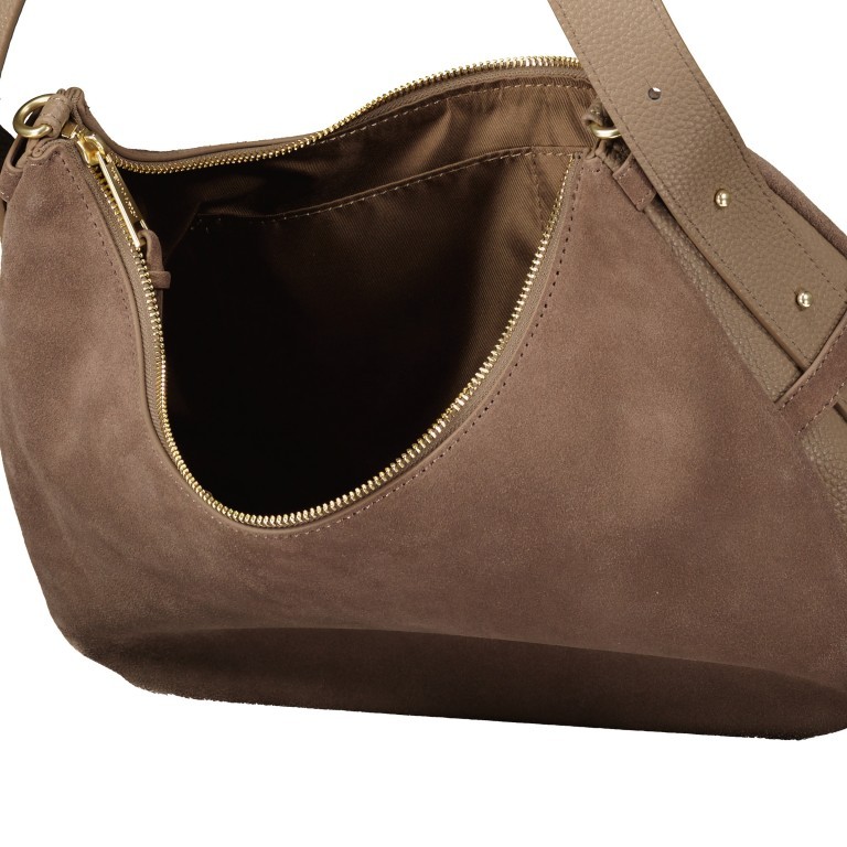 Beuteltasche Lifetime Sister Suede M Mocha, Farbe: taupe/khaki, Marke: Hey Marly, EAN: 4262391068489, Abmessungen in cm: 35.5x27x11.2, Bild 8 von 9