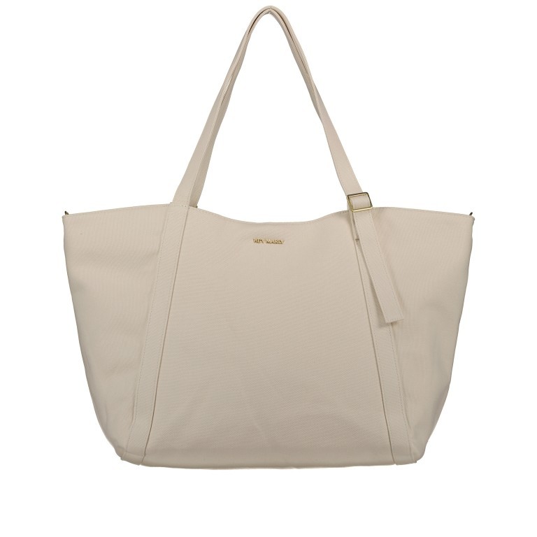 Shopper Pretty Wonder Canvas L Crema, Farbe: beige, Marke: Hey Marly, EAN: 4262391068588, Abmessungen in cm: 59x41x19, Bild 1 von 5