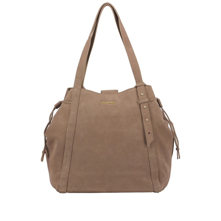 Shopper Pretty Wonder Suede M variabel in der Form Mocha, Farbe: taupe/khaki, Marke: Hey Marly, EAN: 4262391068533, Abmessungen in cm: 50x31x10, Bild 2 von 7