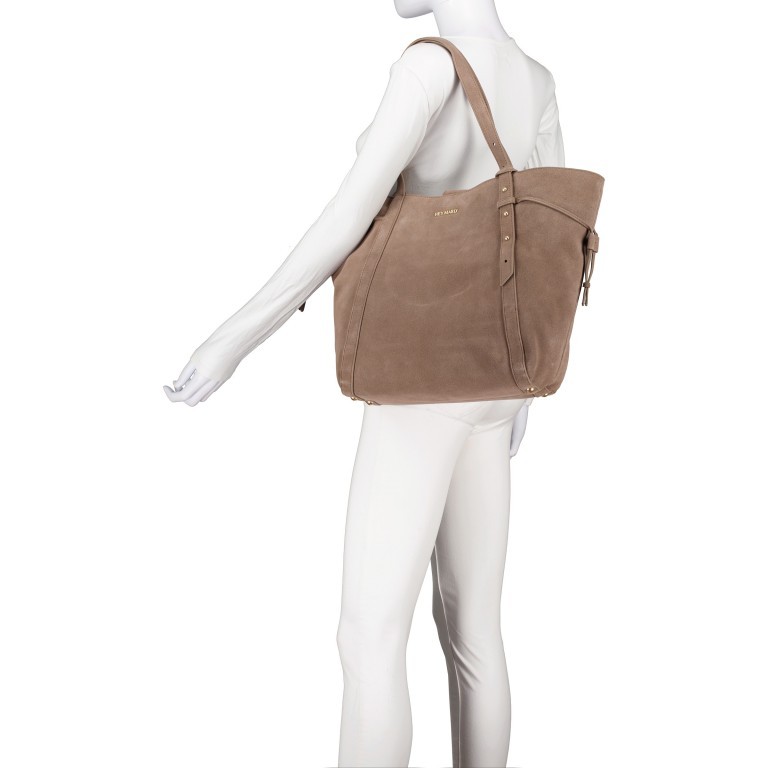 Shopper Pretty Wonder Suede M variabel in der Form Mocha, Farbe: taupe/khaki, Marke: Hey Marly, EAN: 4262391068533, Abmessungen in cm: 50x31x10, Bild 5 von 6