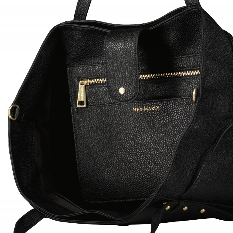 Shopper Pretty Wonder M variabel in der Form Black, Farbe: schwarz, Marke: Hey Marly, EAN: 4262391068502, Abmessungen in cm: 50x31x10, Bild 6 von 6