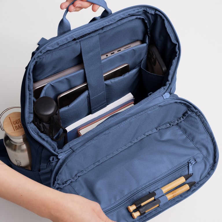 Rucksack Pro Pack mit Laptopfach 15 Zoll Oceanblue, Farbe: blau/petrol, Marke: Got Bag, EAN: 4260483884290, Abmessungen in cm: 31x47x16, Bild 8 von 15