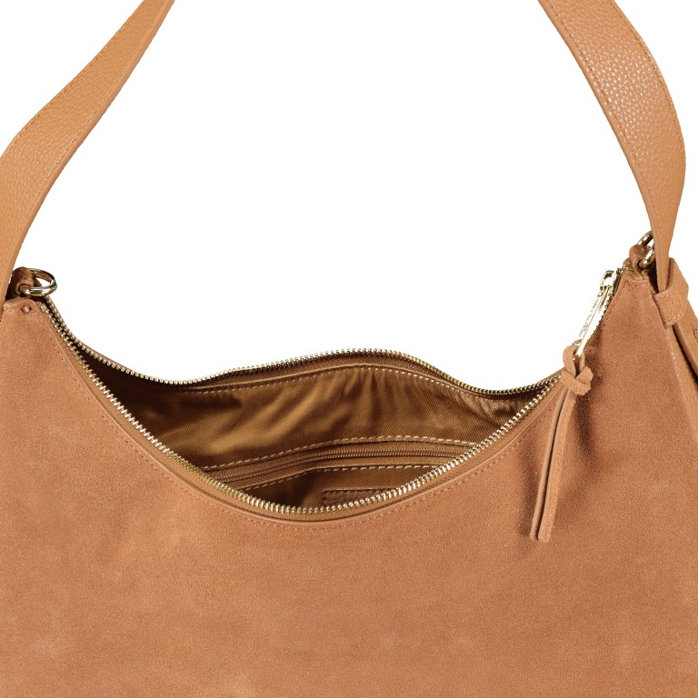 Beuteltasche Lifetime Sister Suede M Cognac, Farbe: cognac, Marke: Hey Marly, EAN: 4262391068717, Abmessungen in cm: 35.5x27x11.2, Bild 7 von 9