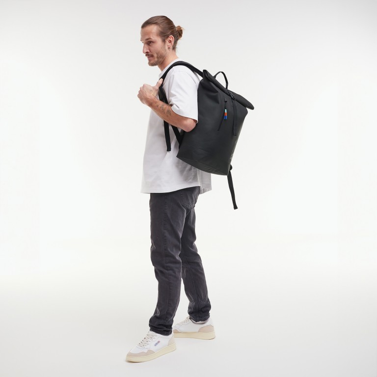 Rucksack Rolltop Lite 2.0 Black, Farbe: schwarz, Marke: Got Bag, EAN: 4260483885396, Abmessungen in cm: 32x42x15, Bild 7 von 13