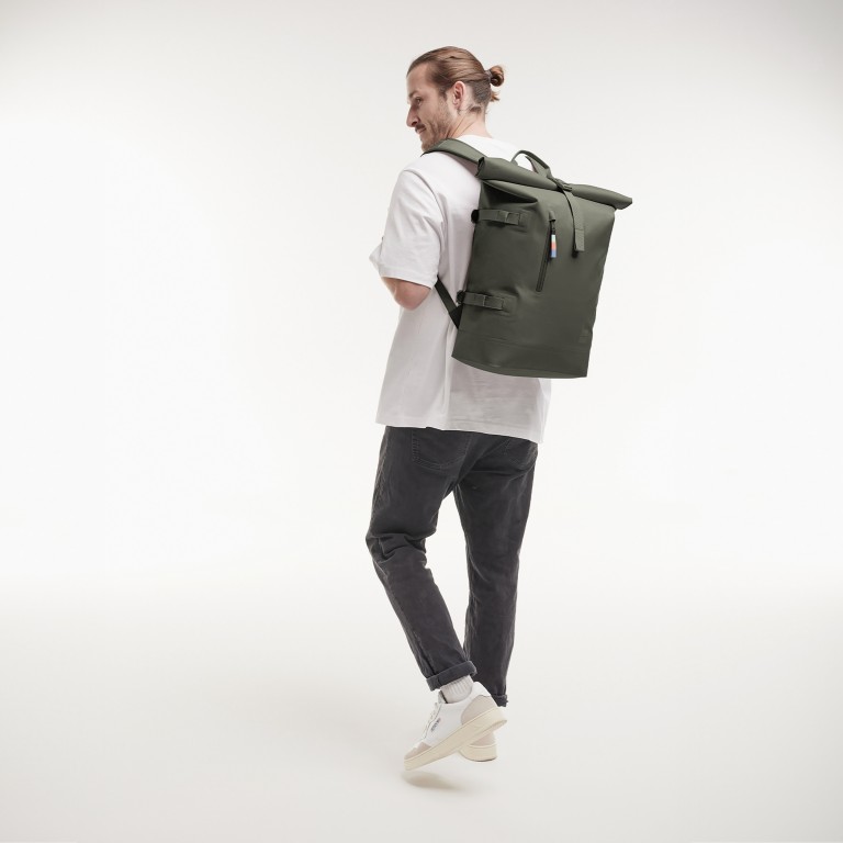 Rucksack Rolltop 2.0 Algae, Farbe: grün/oliv, Marke: Got Bag, EAN: 4260483885983, Abmessungen in cm: 33x43x16, Bild 7 von 13