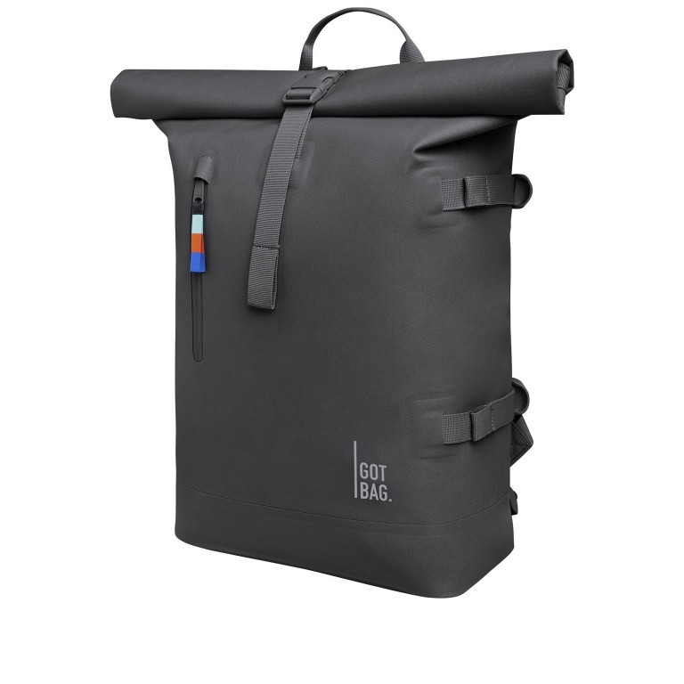 Rucksack Rolltop 2.0 Shark, Farbe: grau, Marke: Got Bag, EAN: 4260483886171, Abmessungen in cm: 33x43x16, Bild 2 von 13