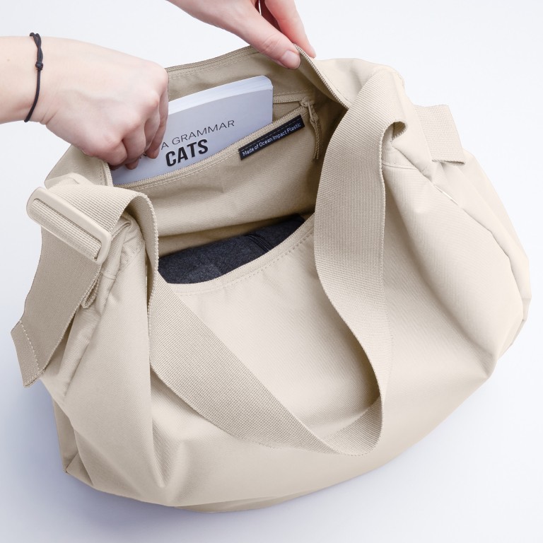 Beuteltasche Curved Bag Monochrome Softshell, Farbe: beige, Marke: Got Bag, EAN: 4260483888281, Abmessungen in cm: 46x36x15, Bild 6 von 7