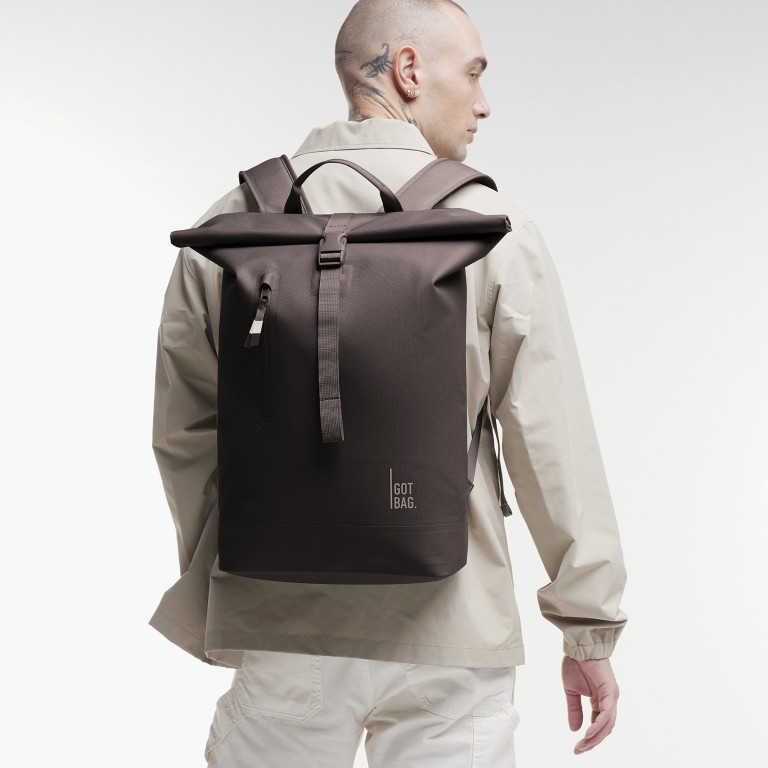 Rucksack Rolltop Lite 2.0 Monochrome Tapdole, Farbe: braun, Marke: Got Bag, EAN: 4260483889615, Abmessungen in cm: 32x42x15, Bild 7 von 12