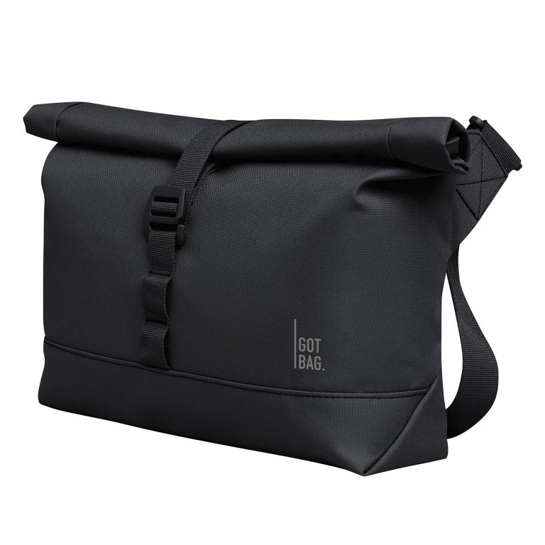 Kuriertasche Messenger Bag Monochrome Black, Farbe: schwarz, Marke: Got Bag, EAN: 4260483888021, Abmessungen in cm: 38x19x8, Bild 2 von 9