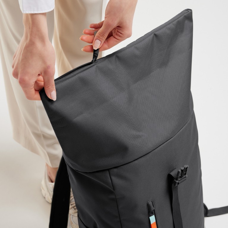Rucksack Rolltop Easy mit Laptopfach Shark, Farbe: grau, Marke: Got Bag, EAN: 4260483889189, Abmessungen in cm: 30x42x15, Bild 11 von 14