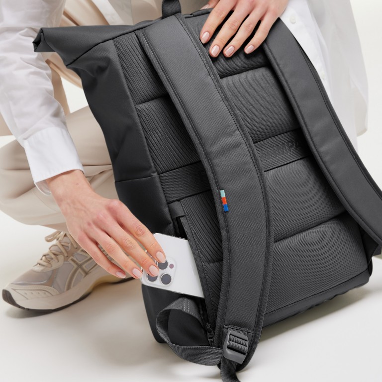 Rucksack Rolltop Easy mit Laptopfach Shark, Farbe: grau, Marke: Got Bag, EAN: 4260483889189, Abmessungen in cm: 30x42x15, Bild 13 von 14