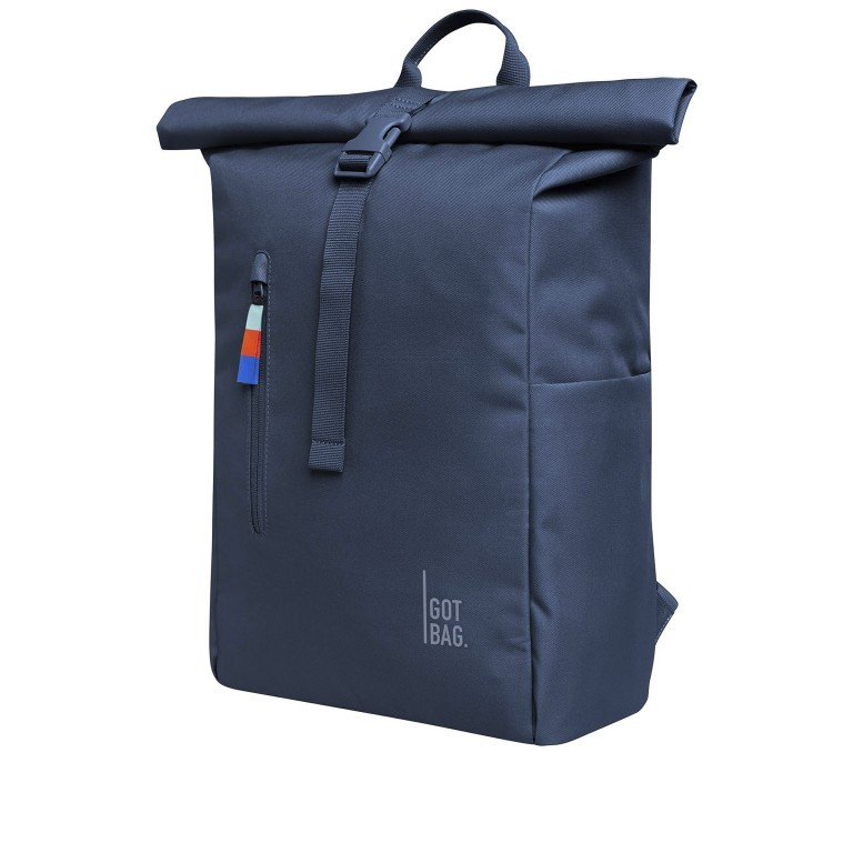 Rucksack Rolltop Easy mit Laptopfach Oceanblue, Farbe: blau/petrol, Marke: Got Bag, EAN: 4260483889196, Abmessungen in cm: 30x42x15, Bild 2 von 14