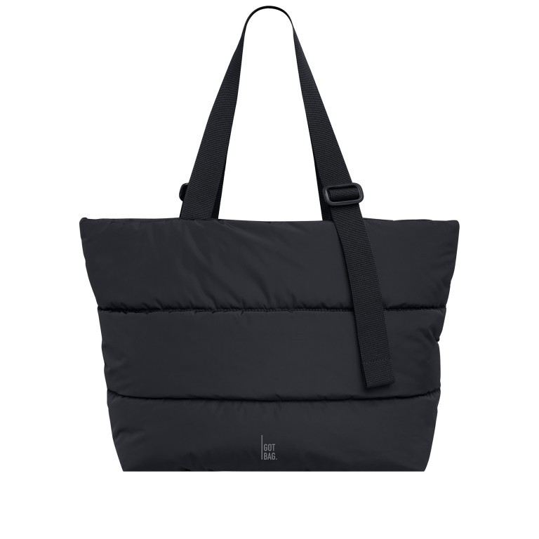 Shopper Puffer Tote Bag Monochrome Black, Farbe: schwarz, Marke: Got Bag, EAN: 4260483886195, Abmessungen in cm: 51x34x14, Bild 1 von 8