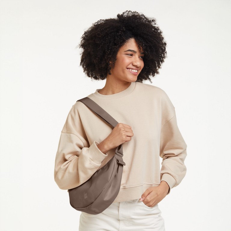 Umhängetasche Moon Bag Small Monochrome Oyster, Farbe: taupe/khaki, Marke: Got Bag, EAN: 4260483887253, Abmessungen in cm: 32x18x9, Bild 5 von 8