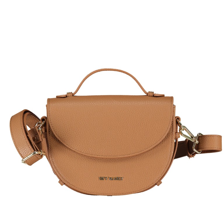 Umhängetasche Soul Sister Cognac, Farbe: cognac, Marke: Hey Marly, EAN: 4260597613601, Abmessungen in cm: 22x14.5x7, Bild 1 von 7