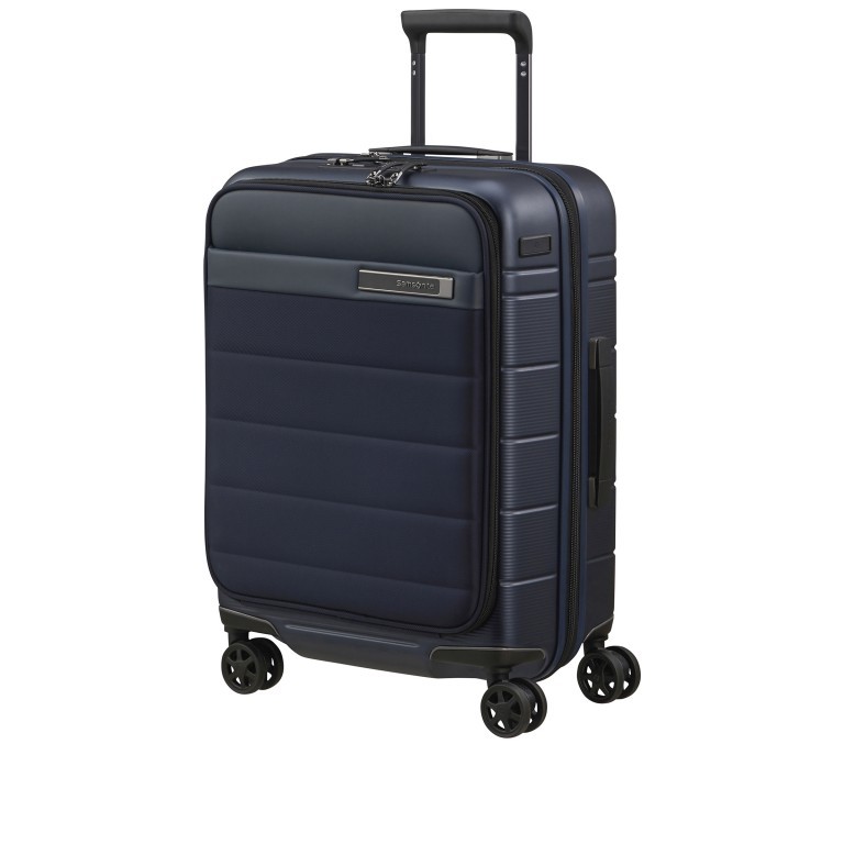 Koffer Neopod Spinner 55 Expandable mit Schnellzugriff Midnight Blue, Farbe: blau/petrol, Marke: Samsonite, EAN: 5400520274359, Abmessungen in cm: 40x55x23, Bild 2 von 21
