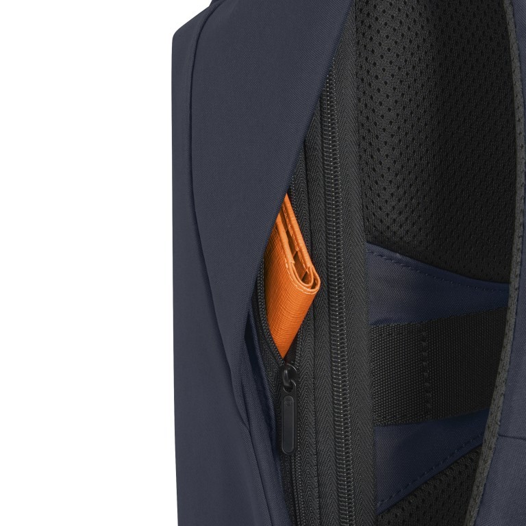 Rucksack Securipak 2.0 Backpack 14.1 Zoll Dark Blue, Farbe: blau/petrol, Marke: Samsonite, EAN: 5400520265593, Abmessungen in cm: 28x41.5x15, Bild 9 von 9