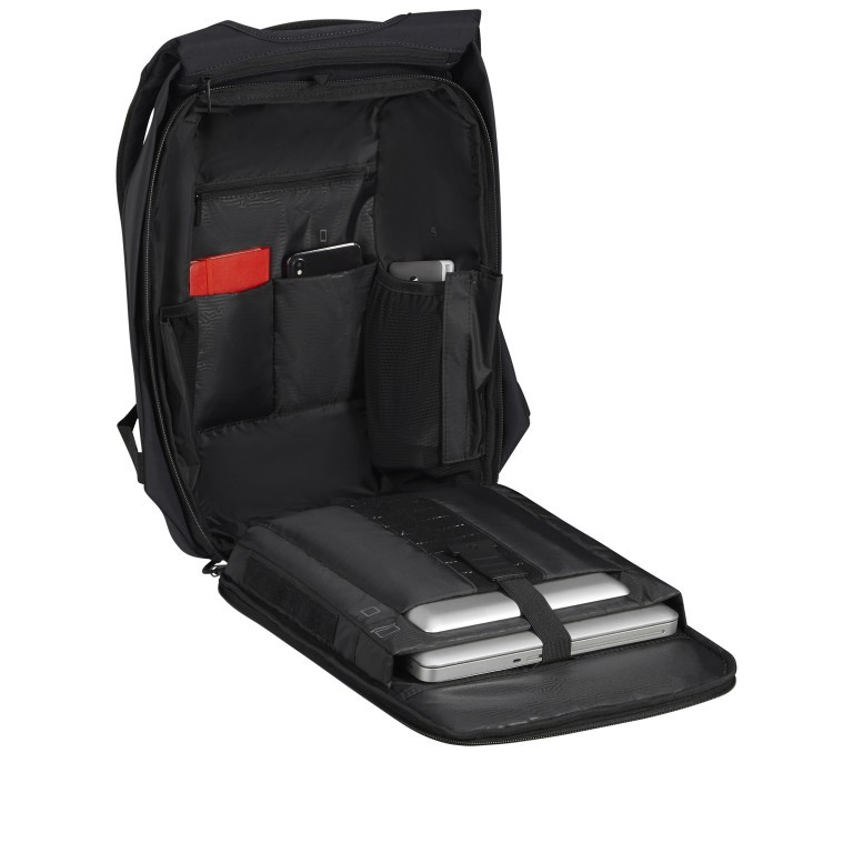 Rucksack Securipak 2.0 Backpack 15.6 Zoll Black, Farbe: schwarz, Marke: Samsonite, EAN: 5400520265630, Abmessungen in cm: 30x44.5x18, Bild 7 von 10
