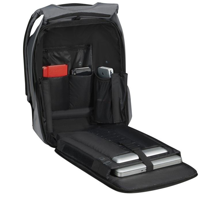 Rucksack Securipak 2.0 Backpack 15.6 Zoll Grey, Farbe: grau, Marke: Samsonite, EAN: 5400520265661, Abmessungen in cm: 30x44.5x18, Bild 7 von 10