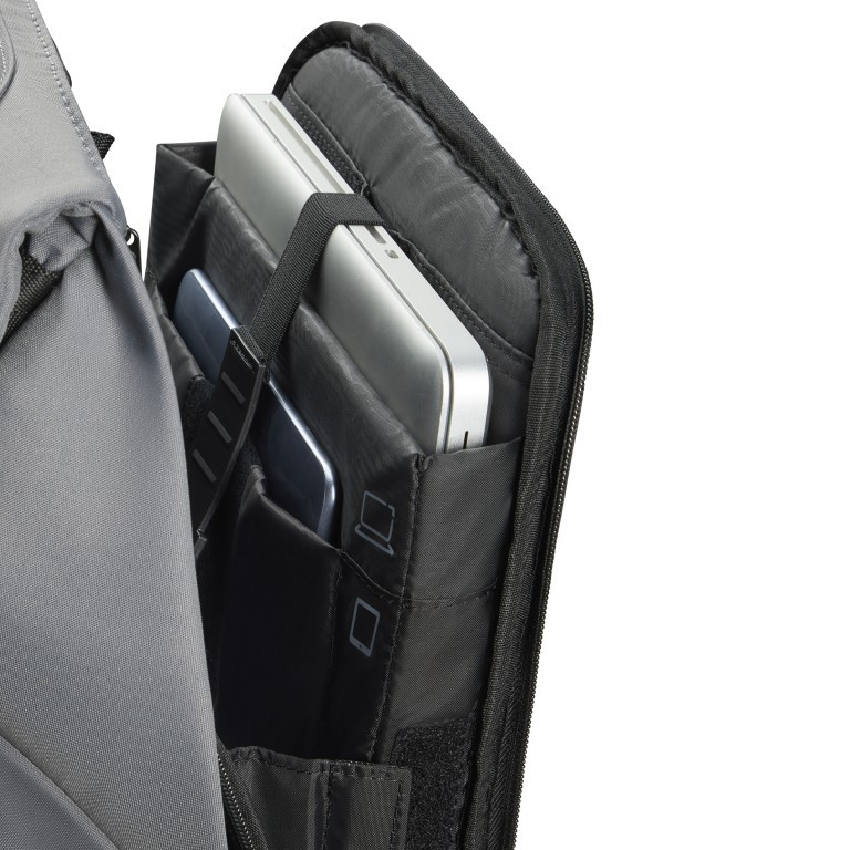 Rucksack Securipak 2.0 Backpack 15.6 Zoll Grey, Farbe: grau, Marke: Samsonite, EAN: 5400520265661, Abmessungen in cm: 30x44.5x18, Bild 8 von 10