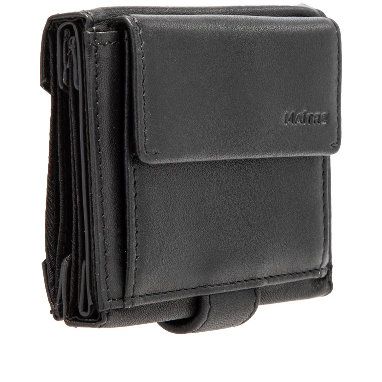 Geldbörse F3 Matt mit RFID-Schutz Schwarz, Farbe: schwarz, Marke: Maitre, EAN: 4048835213284, Abmessungen in cm: 9x7x2, Bild 2 von 7