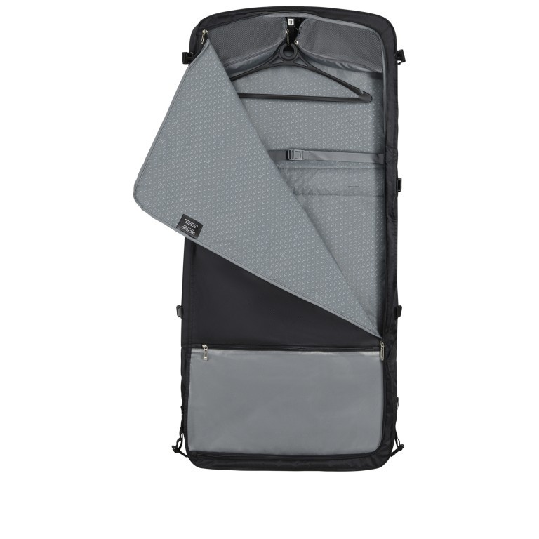 Kleidersack Respark Garment Bag Tri Fold Ozone Black, Farbe: schwarz, Marke: Samsonite, EAN: 5400520165541, Abmessungen in cm: 57x36x17, Bild 9 von 10