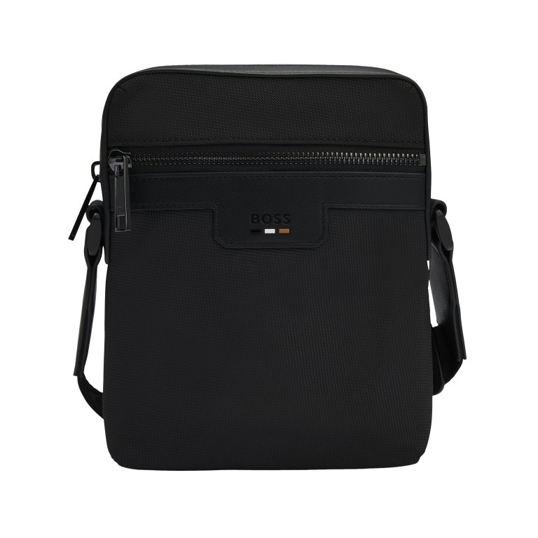 Umhängetasche Ray Nylon Zip Black, Farbe: schwarz, Marke: BOSS, EAN: 4063544855969, Abmessungen in cm: 16x20.5x5.5, Bild 1 von 6