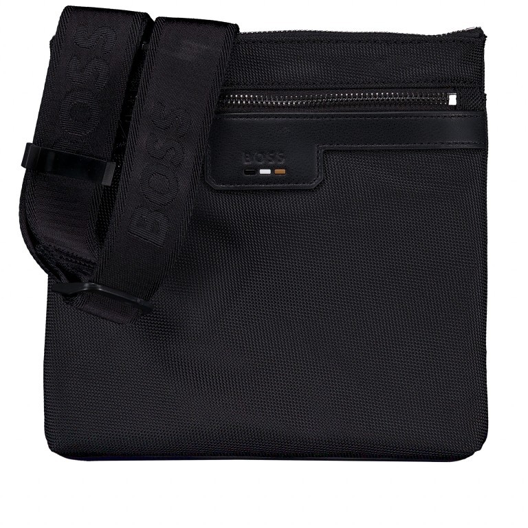 Umhängetasche Ray Nylon Envelope Black, Farbe: schwarz, Marke: Boss, EAN: 4063544856003, Abmessungen in cm: 22.5x21x0, Bild 1 von 6
