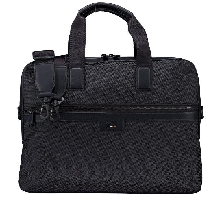 Aktentasche Ray Nylon Document Case Black, Farbe: schwarz, Marke: BOSS, EAN: 4063544855990, Abmessungen in cm: 38x27.5x8, Bild 1 von 7