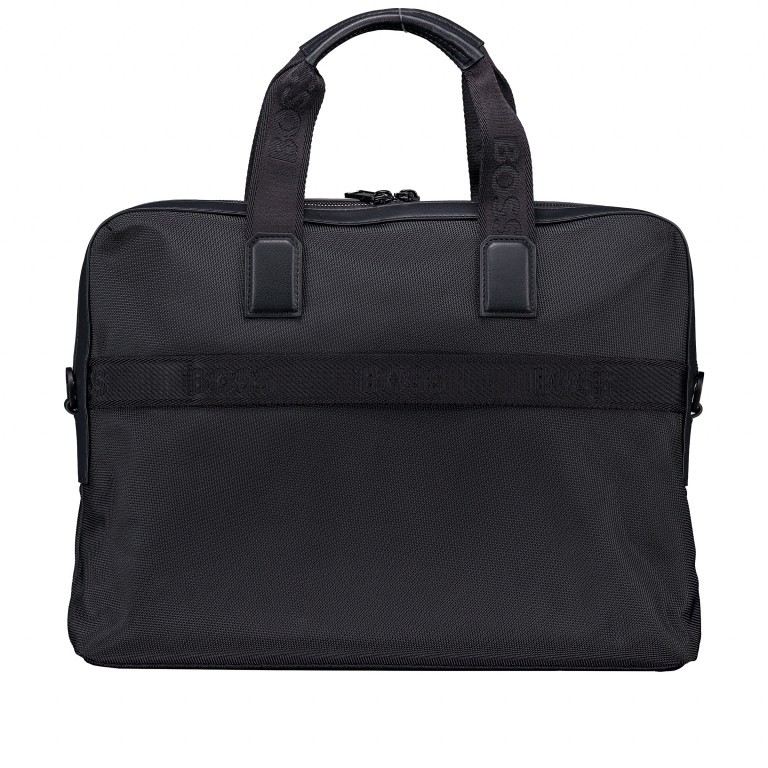 Aktentasche Ray Nylon Document Case Black, Farbe: schwarz, Marke: BOSS, EAN: 4063544855990, Abmessungen in cm: 38x27.5x8, Bild 3 von 7
