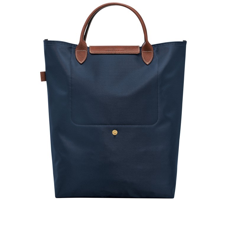 Einkaufstasche Le Pliage Totebag M Marine, Farbe: blau/petrol, Marke: Longchamp, EAN: 3597922506125, Abmessungen in cm: 38x39x11, Bild 3 von 6