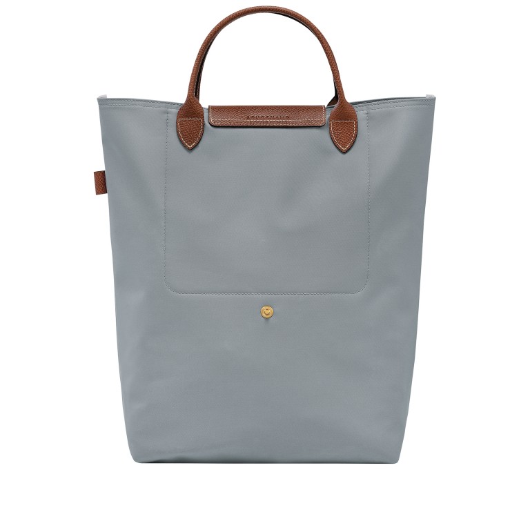 Einkaufstasche Le Pliage Totebag M Stahl, Farbe: grau, Marke: Longchamp, EAN: 3597922506163, Abmessungen in cm: 38x39x11, Bild 3 von 6