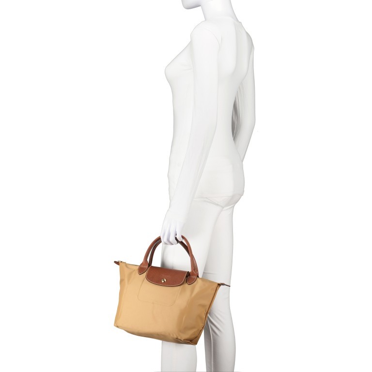 Handtasche Le Pliage S Fawn, Farbe: cognac, Marke: Longchamp, EAN: 3597922504503, Abmessungen in cm: 23x22x14, Bild 4 von 5