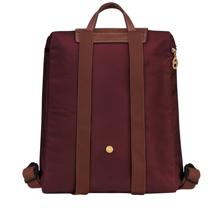 Rucksack Le Pliage Bordeaux, Farbe: rot/weinrot, Marke: Longchamp, EAN: 3597922505081, Abmessungen in cm: 26x28x10, Bild 3 von 5