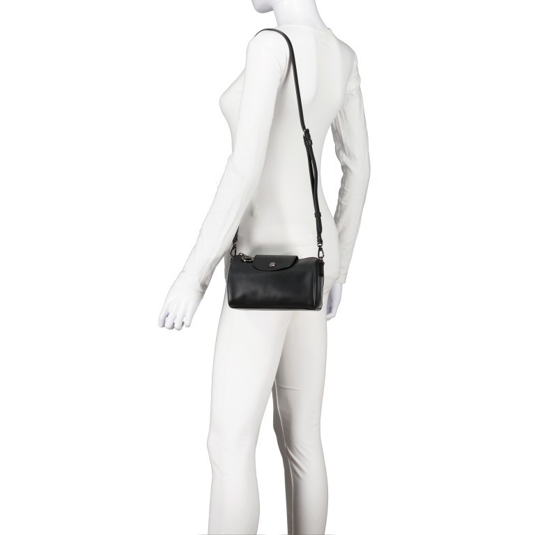 Umhängetasche Le Pliage Xtra XS Noir, Farbe: schwarz, Marke: Longchamp, EAN: 3597922673810, Abmessungen in cm: 19x11x11, Bild 4 von 6