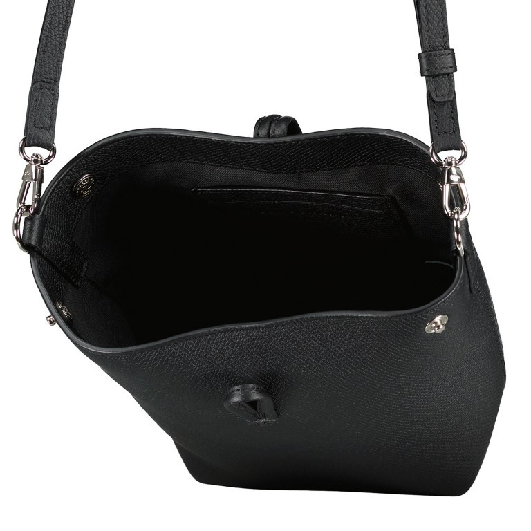 Umhängetasche Roseau Bucket Bag XS variabel in der Form Schwarz, Farbe: schwarz, Marke: Longchamp, EAN: 3597922722419, Abmessungen in cm: 13x20x10, Bild 8 von 9