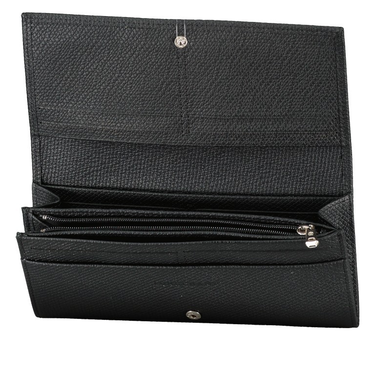 Geldbörse Roseau HFP-L3044 Noir, Farbe: schwarz, Marke: Longchamp, EAN: 3597922721597, Abmessungen in cm: 19.5x9x3, Bild 3 von 3
