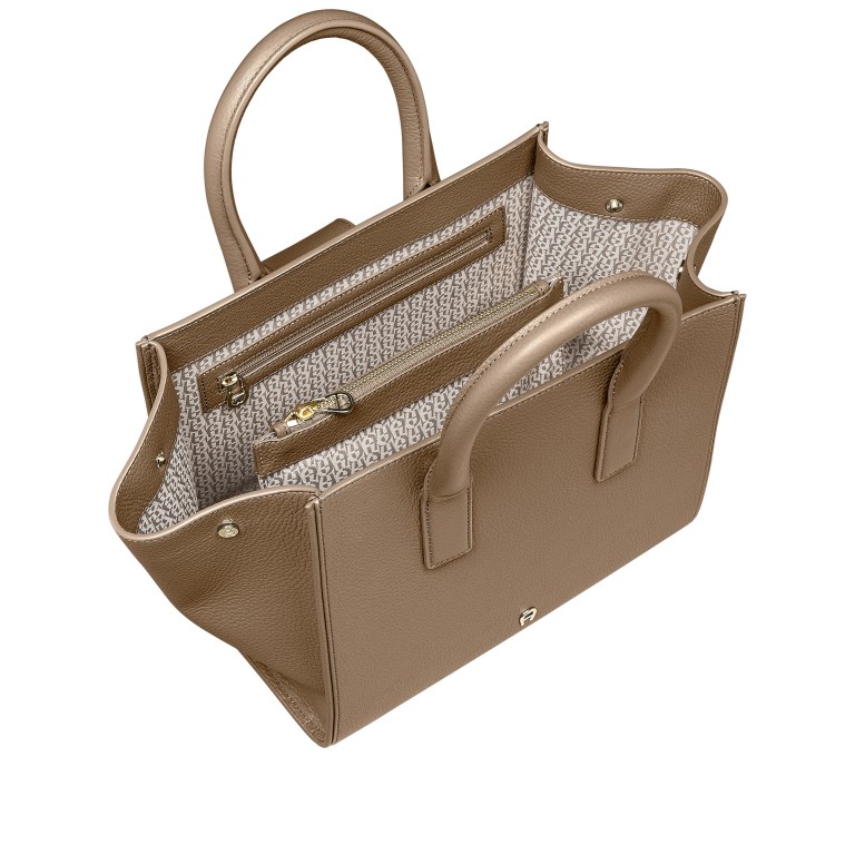 Handtasche Selena M Taupe, Farbe: taupe/khaki, Marke: AIGNER, EAN: 4055539546495, Abmessungen in cm: 42x23x15.5, Bild 6 von 6