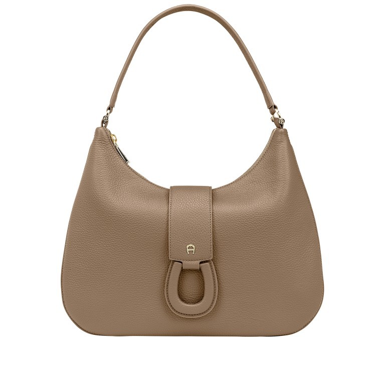 Beuteltasche Selena S Warm Taupe, Farbe: taupe/khaki, Marke: AIGNER, EAN: 4055539547683, Abmessungen in cm: 35.5x29x2.5, Bild 1 von 5